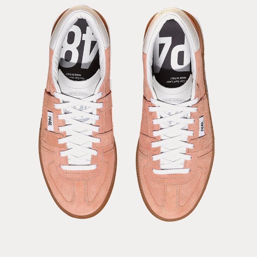 P448 - Monza Trend Coral Low Top Sneakers